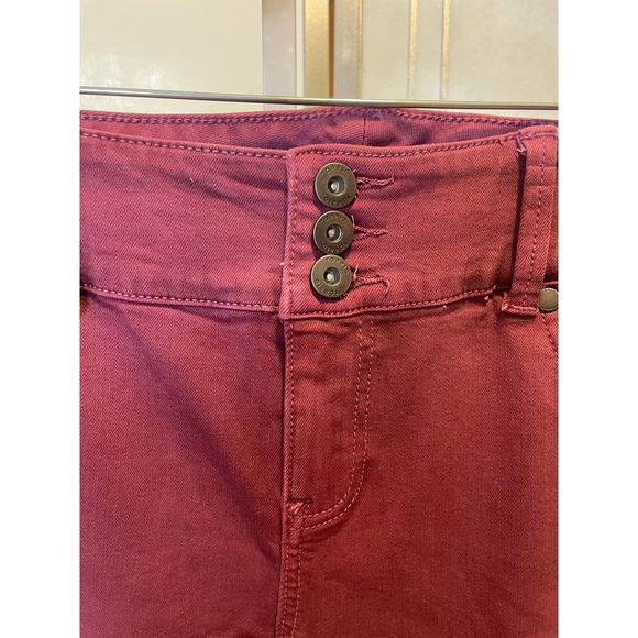 *Torrid Mid Rise Jeans Purple/Red Straight leg - Picture 6 of 7